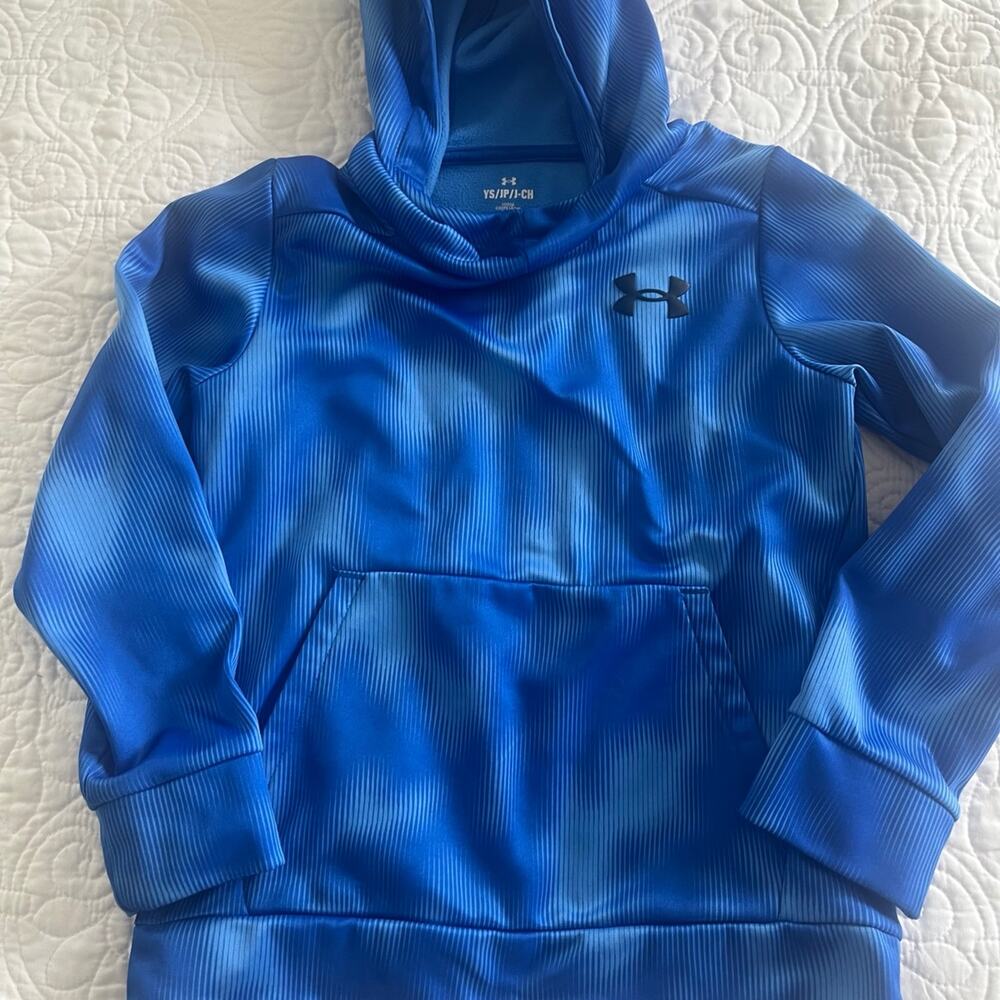 Under Armour boys youth small blue hoodie sweatshirt